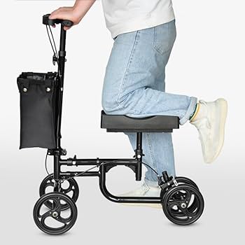 Amazon | 高齢者用歩行カート 足の骨折歩行器 片足松葉杖